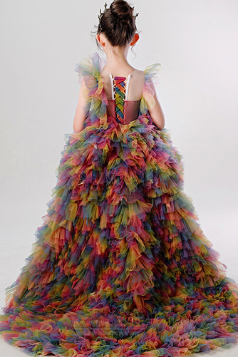 Robe de fille de fleur Manquant Une épaule Asymétrique Tulle - Page 2