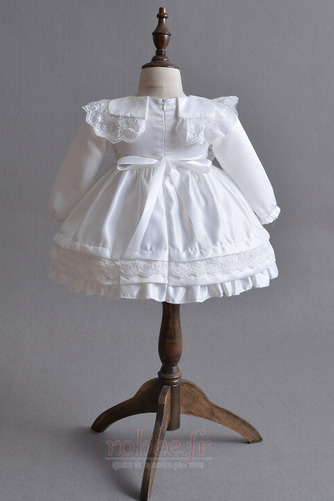 Robe de fille de fleur Formelle Cérémonie Satin Fermeture éclair - Page 4