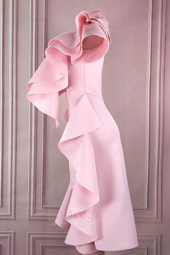 Robe de bal Haute Couvert Satin Sans Manches Ruchés Plongeants - Page 5