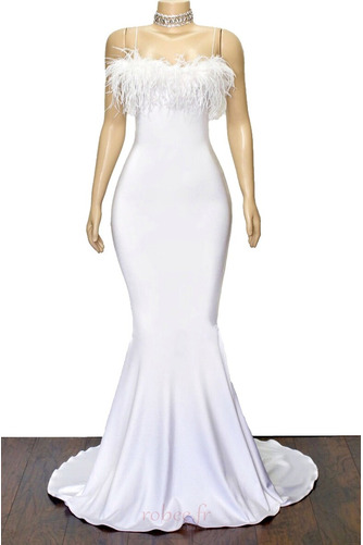 Robe de soirée Ballon Train de balayage Sirène Satin Naturel taille - Page 2