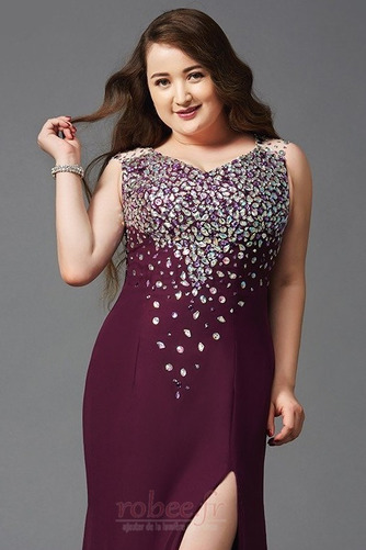 Robe de soirée Sans Manches Formelle Col en V À la masse Naturel taille - Page 5