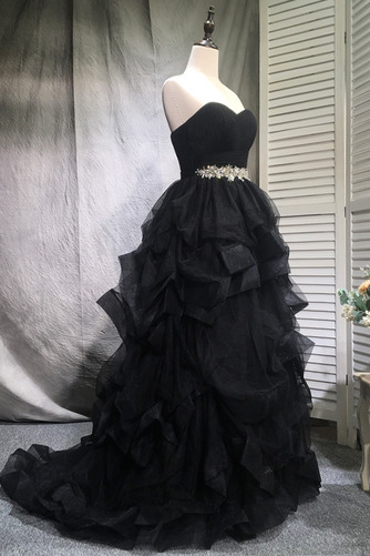 Robe de bal Ceinture en Étoffe Formelle A-ligne Exquisite Haut Bas - Page 2