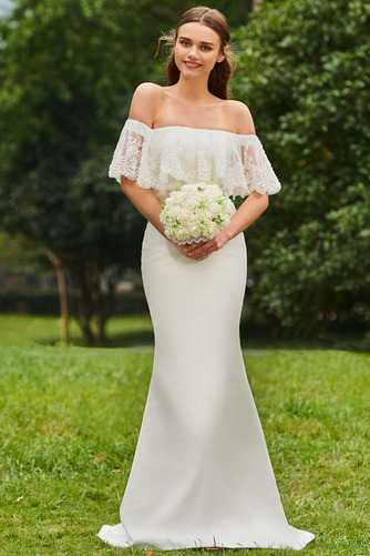 Robe de mariée Manquant Rivage Rosée épaule Traîne Courte Froid - Page 1
