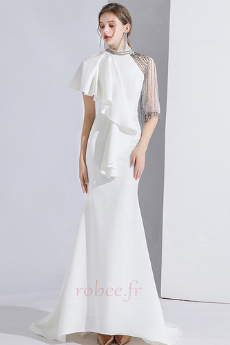 Robe de soirée Naturel taille Près du corps Norme Ruchés Plongeants - Page 1