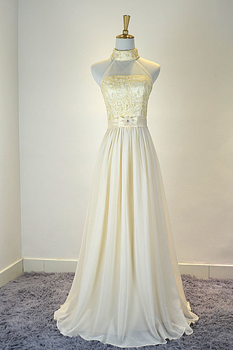 Robe de demoiselle d'honneur Mousseline Mariage Traîne Courte - Page 1