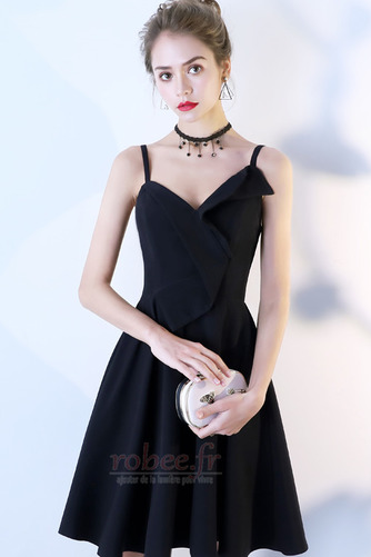 Robe de cocktail A-ligne Longueur de genou Naturel taille Sans Manches - Page 1