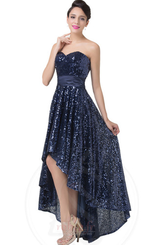 Robe de cocktail Asymétrique Drapé Asymétrique Col en Cœur Été - Page 3