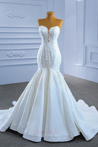 Robe de mariée Chaussez Fourreau Avec Bijoux Longue Naturel taille - Page 3