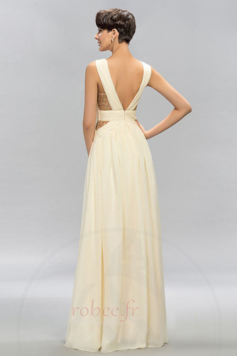 Robe de soirée Col en V Triangle Inversé Col en V Foncé Drapé - Page 2