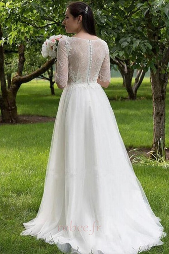 Robe de mariée Dentelle Manche Aérienne Simple Poire Tulle Fermeture à glissière - Page 2