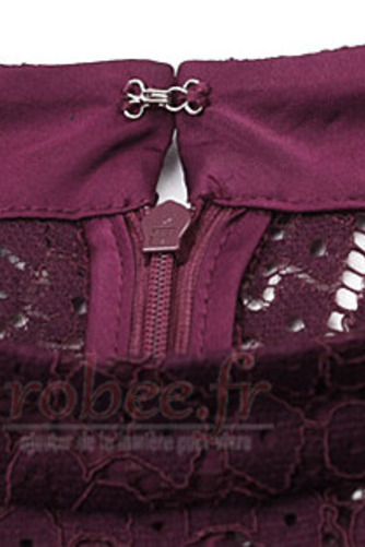 Robe mères Dentelle Dentelle Fermeture éclair Manquant Été Col haut - Page 6