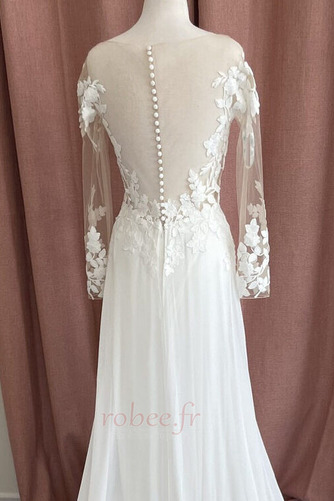 Robe de mariée Manche Longue Décalcomanie Manche Aérienne aligne - Page 6