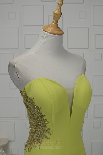 Robe de soirée Traîne Courte Elégant Norme Maigre col coeur Sans Manches - Page 4