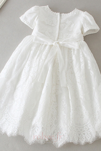 Robe de fille de fleur A-ligne Printemps Dentelle Vacances Col de chemise t - Page 3