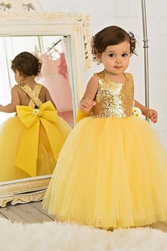 Robe de fille de fleur Tulle Petit collier circulaire Multi Couche - Page 1