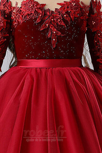 Robe de fille de fleur Manche Longue Naturel taille Glamour Décalcomanie - Page 6