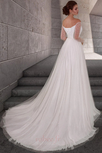 Robe de mariée Manche Longue Drapé Tulle Empire Longue Manche Aérienne - Page 2
