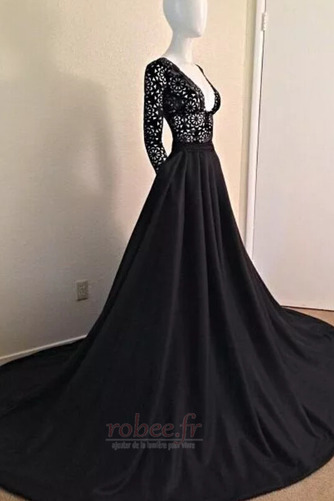 Robe de bal Manche Longue Classique Fermeture à glissière Empire - Page 1