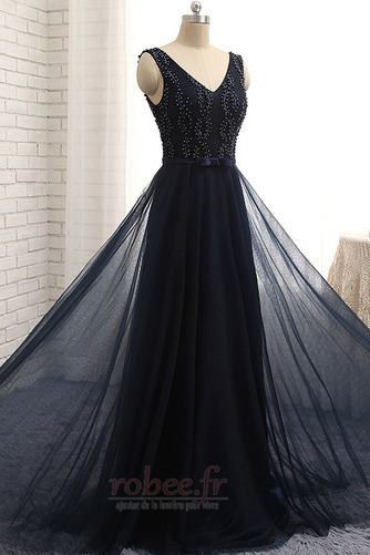 Robe de bal Tulle Formelle A-ligne Corsage Avec Bijoux Chaussez - Page 3