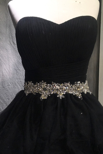 Robe de bal Ceinture en Étoffe Formelle A-ligne Exquisite Haut Bas - Page 4