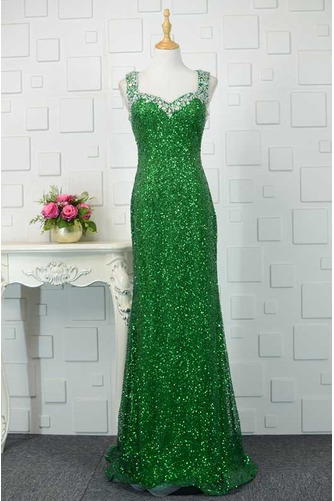 Robe de soirée Larges Bretelles Fourreau Pailleté Fête Près du corps - Page 1