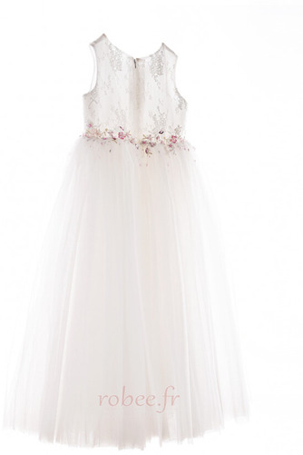 Robe de fille de fleur a ligne Tulle Cérémonie Petit collier circulaire - Page 6