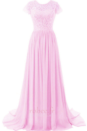 Robe de soirée Naturel taille Vente Dentelle A-ligne Sauge Manche Courte - Page 11