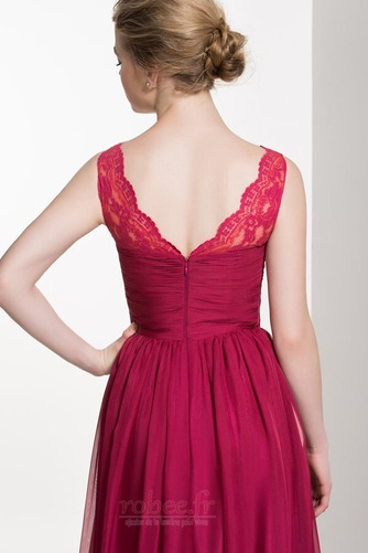 Robe de demoiselle d'honneur Corsage plissé Fermeture éclair - Page 5