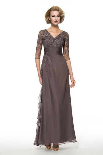 Robe mères Dentelle Formelle Col en V Printemps Naturel taille - Page 1
