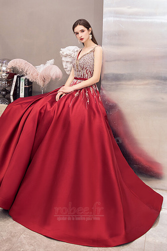 Robe de bal Luxueux Col en V Foncé À la masse Col en V Automne - Page 6