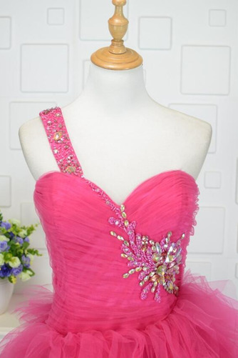 Robe de cocktail Tulle Col Asymétrique Sans Manches Mode A-ligne - Page 3