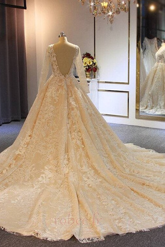 Robe de mariée Hiver Satin Manche Aérienne Manche Longue Formelle - Page 2