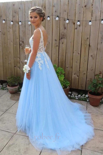 Robe de bal Tulle Fermeture éclair Sans Manches Ballon Traîne Courte - Page 2