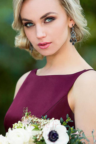 Robe de demoiselle d'honneur Serré Médium Automne Luxueux Fermeture à glissière - Page 3