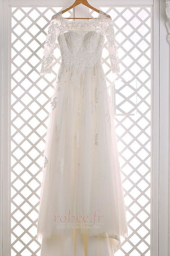 Robe de mariée Jardin Fermeture éclair Elégant Couvert de Dentelle - Page 5