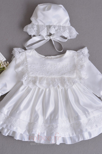 Robe de fille de fleur Formelle Cérémonie Satin Fermeture éclair - Page 1