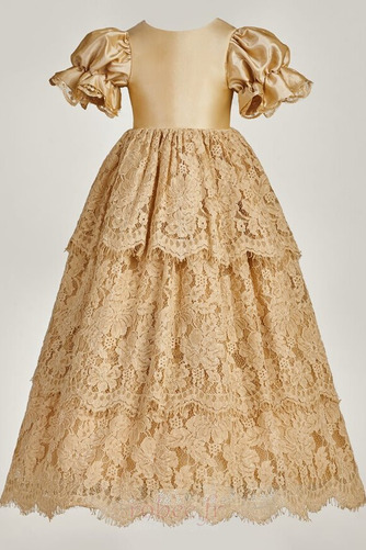 Robe de fille de fleur Orné de Nœud à Boucle Chapeau Longue Cérémonie - Page 7