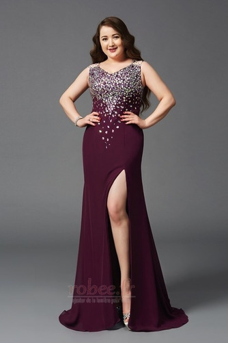 Robe de soirée Sans Manches Formelle Col en V À la masse Naturel taille - Page 1