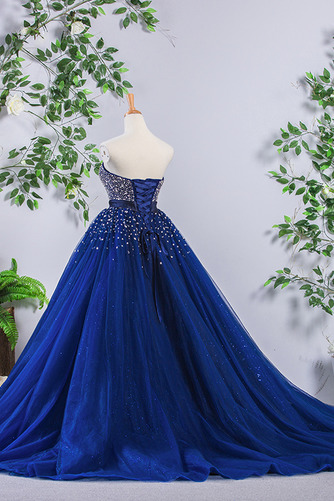 Robe de bal Sans courroies A-ligne Longueur de plancher Naturel taille - Page 3