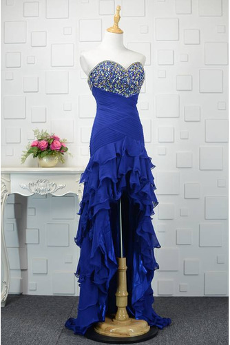 Robe de bal Asymétrique Sans Manches Col en Cœur Fourreau Avec Bijoux - Page 2