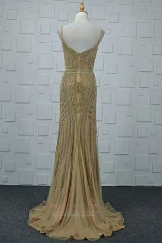 Robe de soirée Tulle Naturel taille semi-couverte Étoilé Corsage Avec Bijoux - Page 2