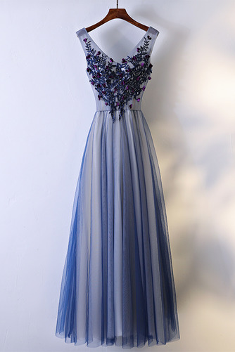 Robe de demoiselle d'honneur Train de petit Naturel taille A-ligne - Page 1