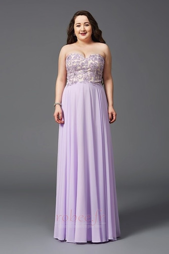 Robe de soirée Triangle Inversé Mousseline Sans Manches Été a ligne - Page 5