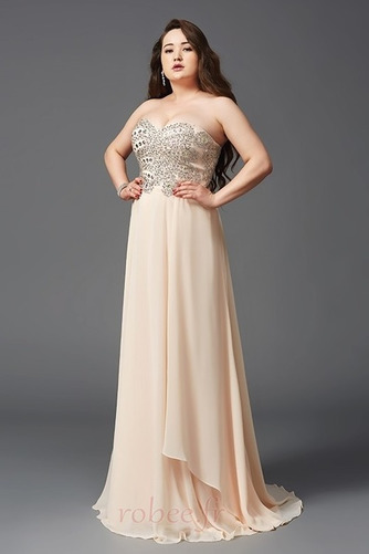 Robe de soirée Sans Manches Perlé Mousseline Fermeture à glissière - Page 3