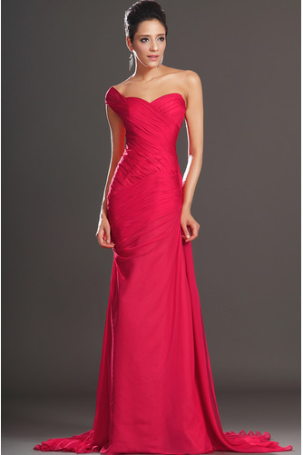 Robe de soirée Mince Composite Chiffon Sommaire semi-couverte - Page 1