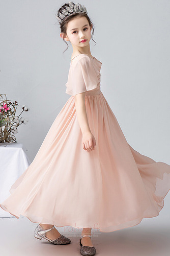 Robe de fille de fleur Corsage plissé Longueur Cheville Elégant - Page 3