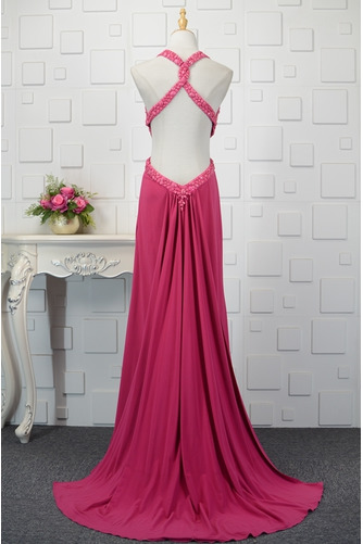 Robe de bal Dos nu Col en V fin Mousseline Pittoresque A-ligne - Page 3