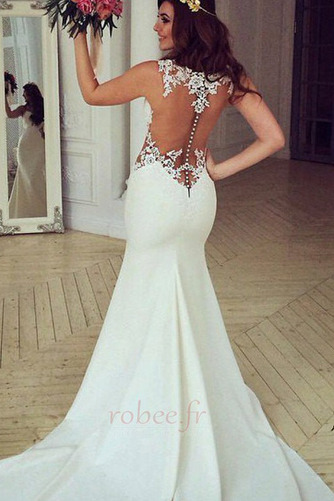 Robe de mariée Sirène Petit collier circulaire Naturel taille - Page 1