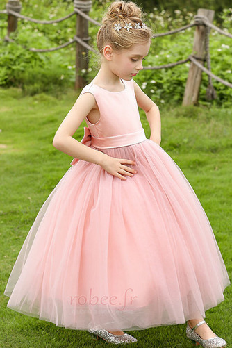 Robe de fille de fleur Festin Été Orné de Nœud à Boucle Tulle - Page 5