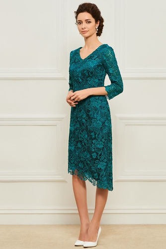 Robe mères 3/4 Manche vogue Dentelle Automne Naturel taille Asymétrique - Page 3